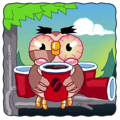 Стикер 20 Wally Owl