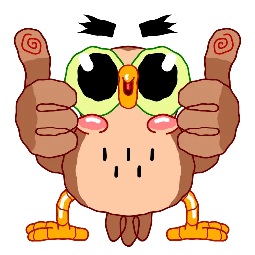 Стикер 3 Wally Owl