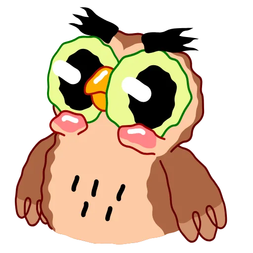 Стикер 19 Wally The Owl