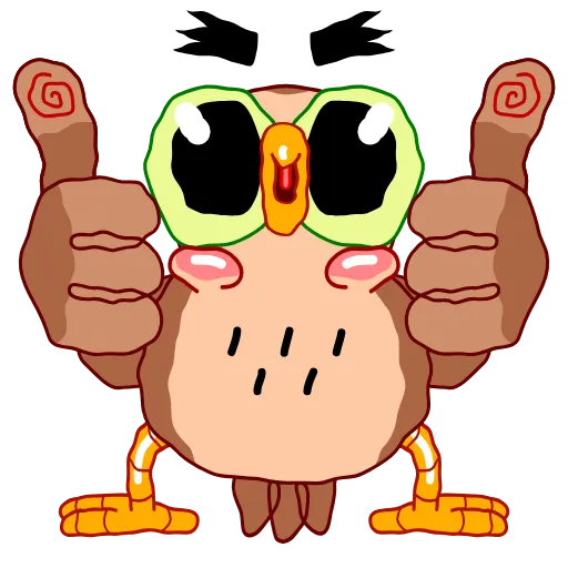 Стикер 3 Wally The Owl