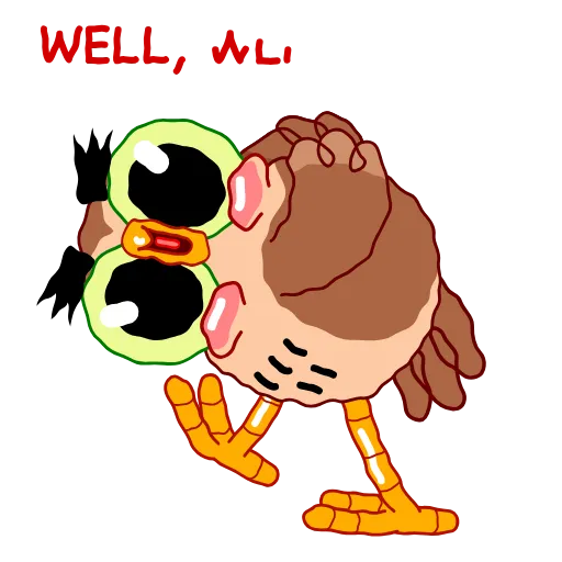 Стикер 21 Wally The Owl