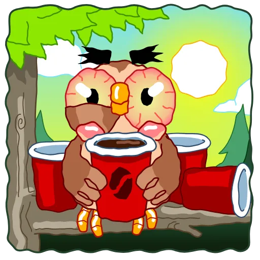 Стикер 20 Wally The Owl