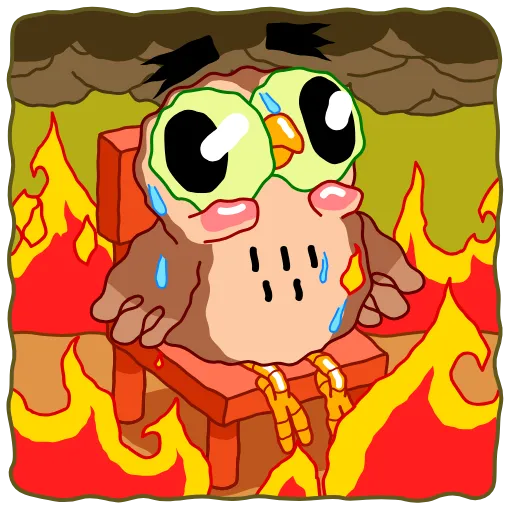 Стикер 11 Wally The Owl