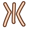 🤩 Эмодзи «Буквы в двух стилях» для Telegram