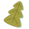 🎄 Эмодзи «Коричневые буквы и зимние иконки» для Telegram