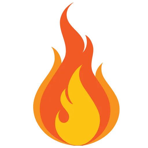 🔥 Эмодзи «Жёлтые буквы, цифры, иконки» для Telegram