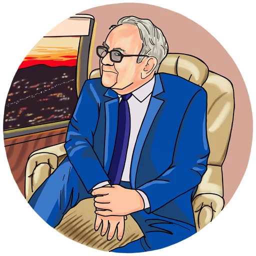 ✈️ Стикер «Warren Buffett» для Telegram