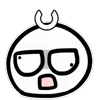 Стикер 52 Weirdmoji