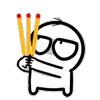 Стикер 30 Weirdmoji