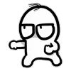 Стикер 27 Weirdmoji