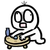 Стикер 11 Weirdmoji