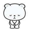 Стикер 10 White Bear