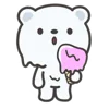 Стикер 17 White Bear