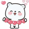Стикер 6 White Bear
