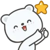 Стикер 13 White Bear