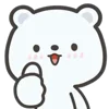 Стикер 12 White Bear