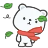 Стикер 19 White Bear