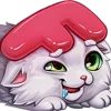 Стикер 34 White Cat