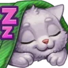 Стикер 36 White Cat