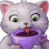Стикер 48 White Cat