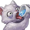 Стикер 47 White Cat