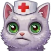 Стикер 42 White Cat