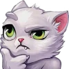 Стикер 20 White Cat