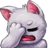 Стикер 21 White Cat