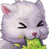 Стикер 26 White Cat