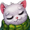 Стикер 35 White Cat