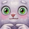 Стикер 17 White Cat
