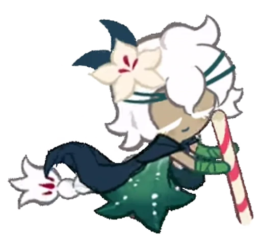 🌷 Стикер «White Lily Cookie! (Anim)» для Telegram