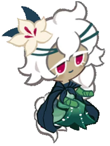 🌷 Стикер «White Lily Cookie! (Anim)» для Telegram