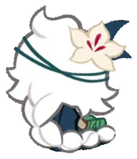 🌷 Стикер «White Lily Cookie! (Anim)» для Telegram