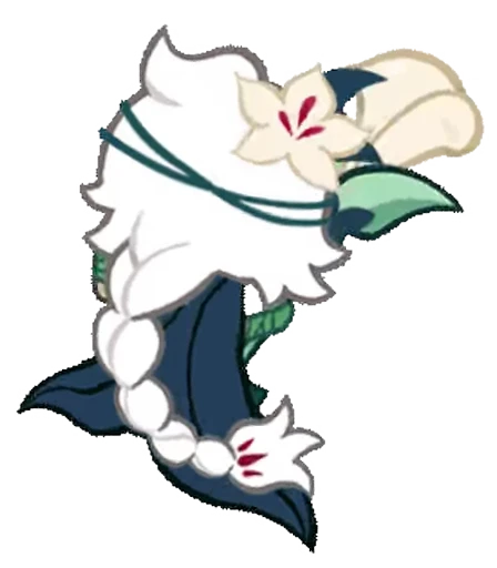 🌷 Стикер «White Lily Cookie! (Anim)» для Telegram