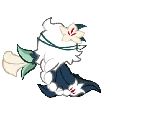 🌷 Стикер «White Lily Cookie! (Anim)» для Telegram