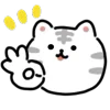 Стикер 3 White Tiger - тигр