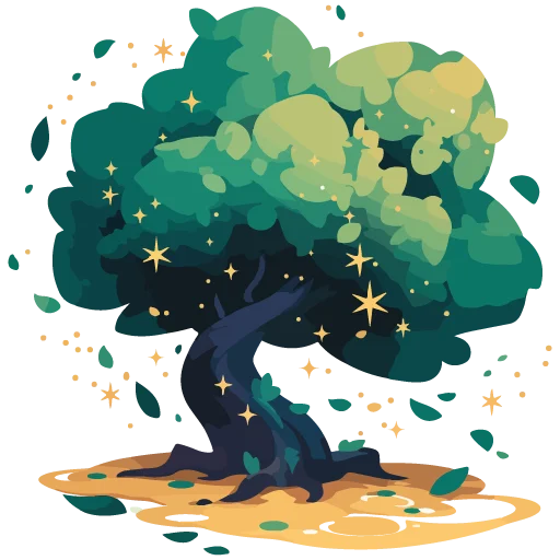 🌳 Стикер «White Witch» для Telegram
