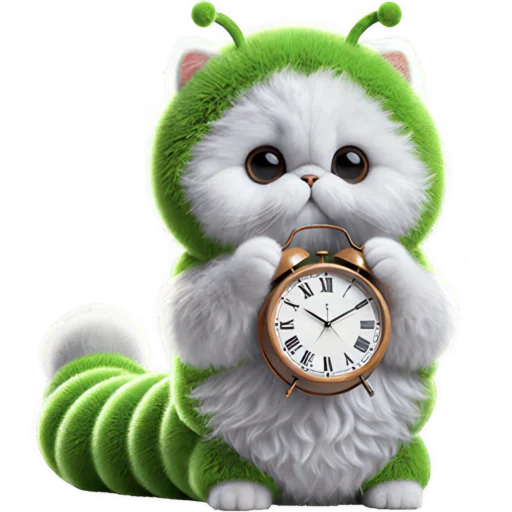 ⏰ Стикер «Пушистый Червяк» для Telegram