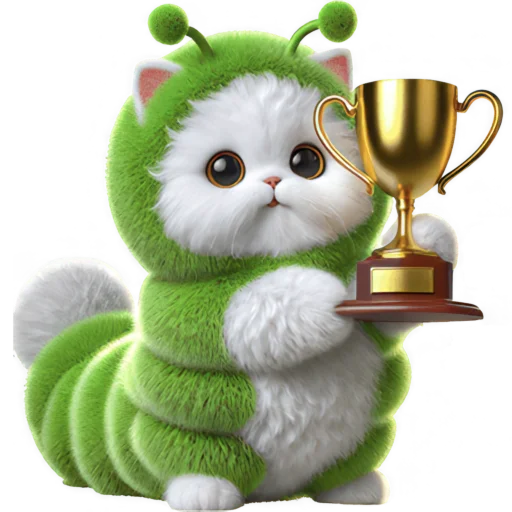 🏆 Стикер «Пушистый Червяк» для Telegram