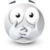 Стикер 61 White Face Emoji