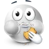 Стикер 59 White Face Emoji