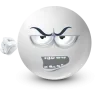 Стикер 51 White Face Emoji