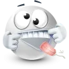 Стикер 57 White Face Emoji