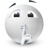Стикер 52 White Face Emoji