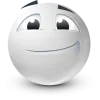 Стикер 3 White Face Emoji