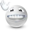 Стикер 47 White Face Emoji