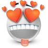 Стикер 6 White Face Emoji