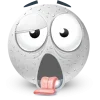Стикер 46 White Face Emoji