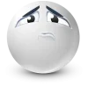 Стикер 18 White Face Emoji
